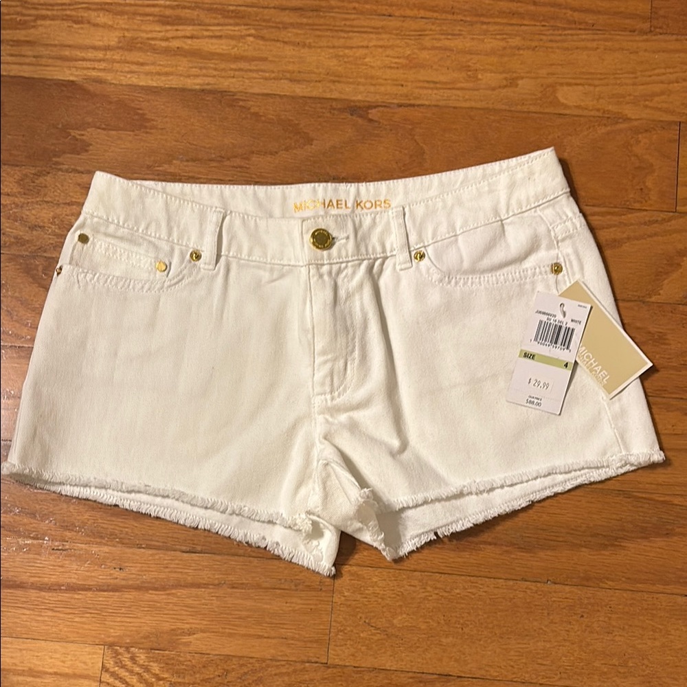 Michael Kors Women's White Denim Shorts